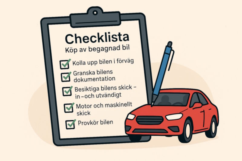 Checklista begagnad bil